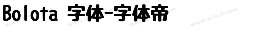 Bolota 字体字体转换